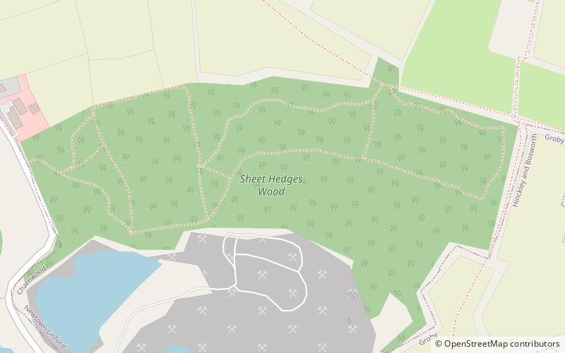 Sheet Hedges Wood location map