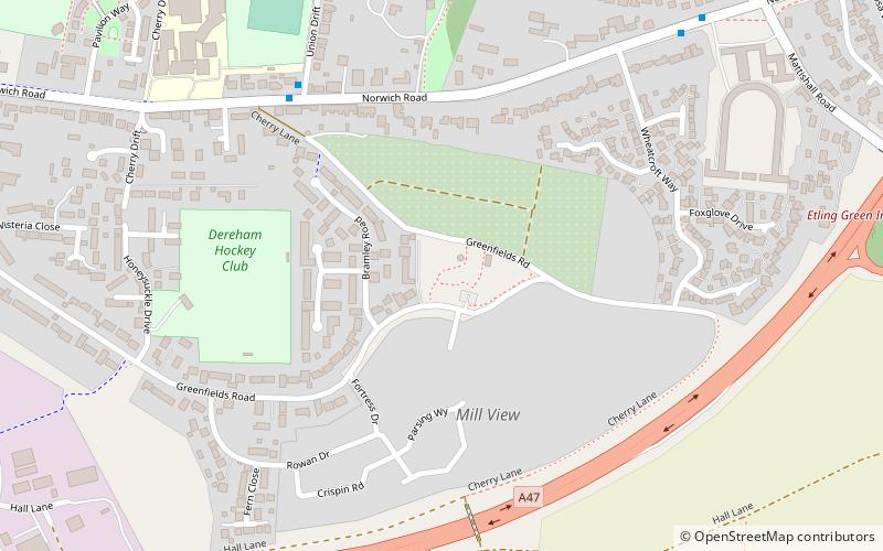 Dereham Windmill location map