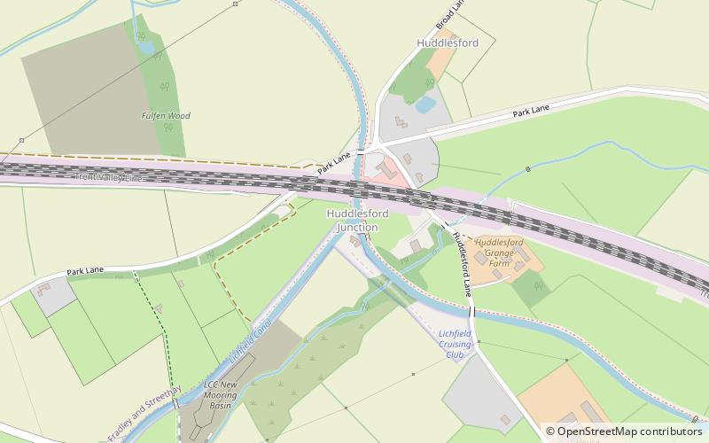 Huddlesford Junction location map