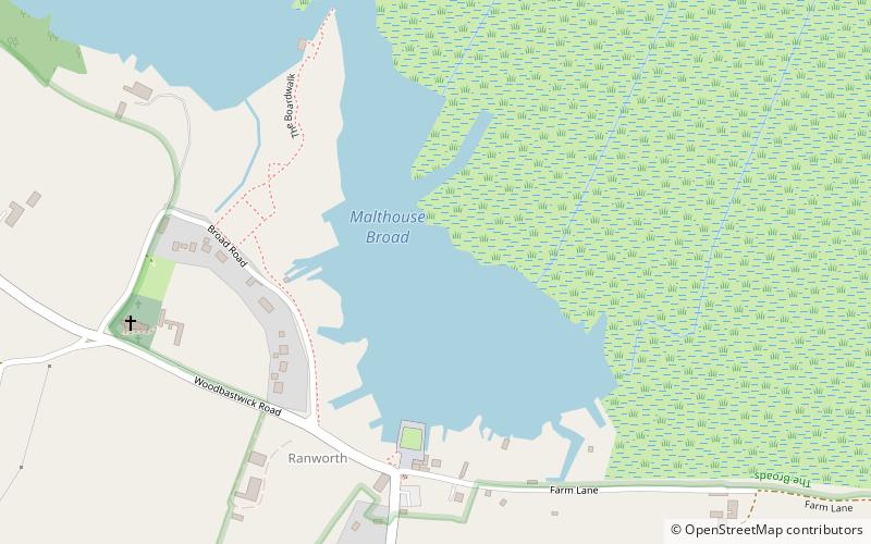 Malthouse Broad location map