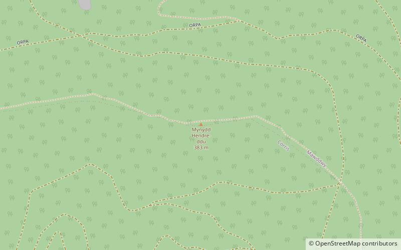 Mynydd Hendre-ddu location map