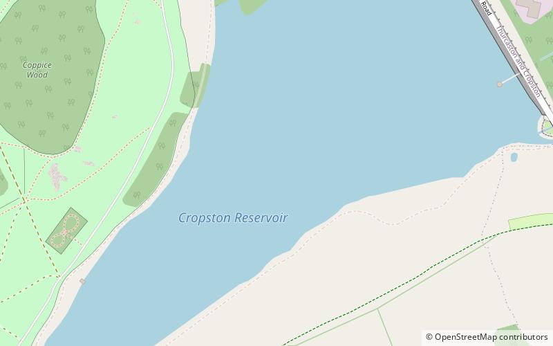 Cropston Reservoir location map