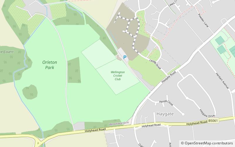 orleton park telford location map