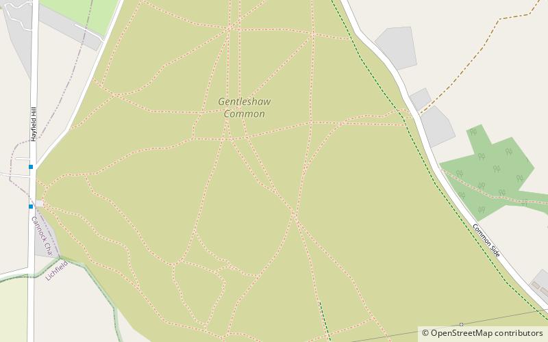 Gentleshaw Common location map