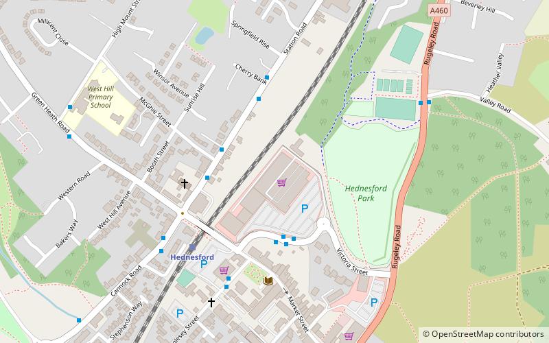 Hednesford location map