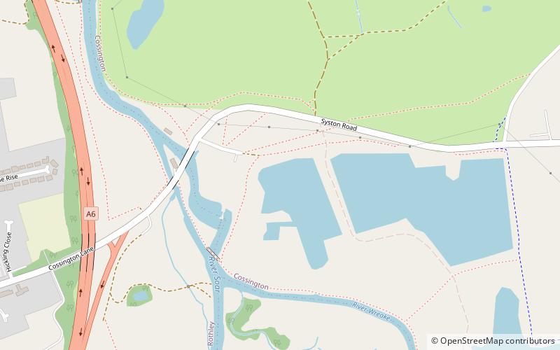 Cossington Meadows location map