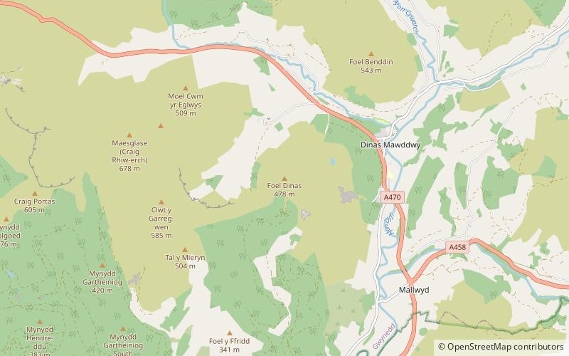 Foel Dinas location map