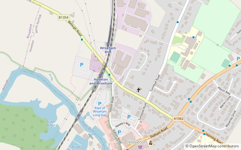 Wroxham Miniature Worlds location map