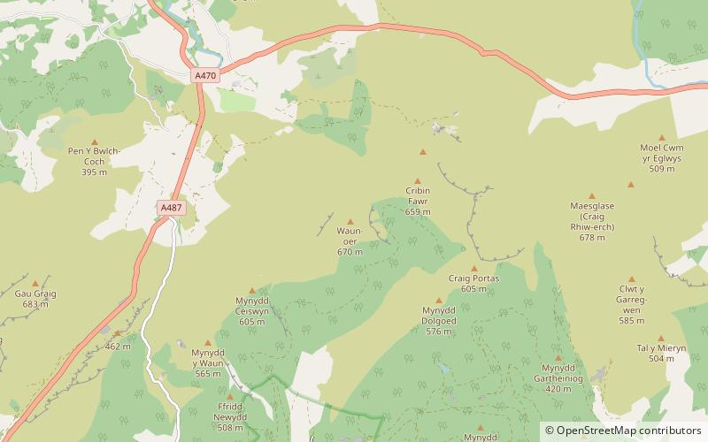 Waun-oer location map