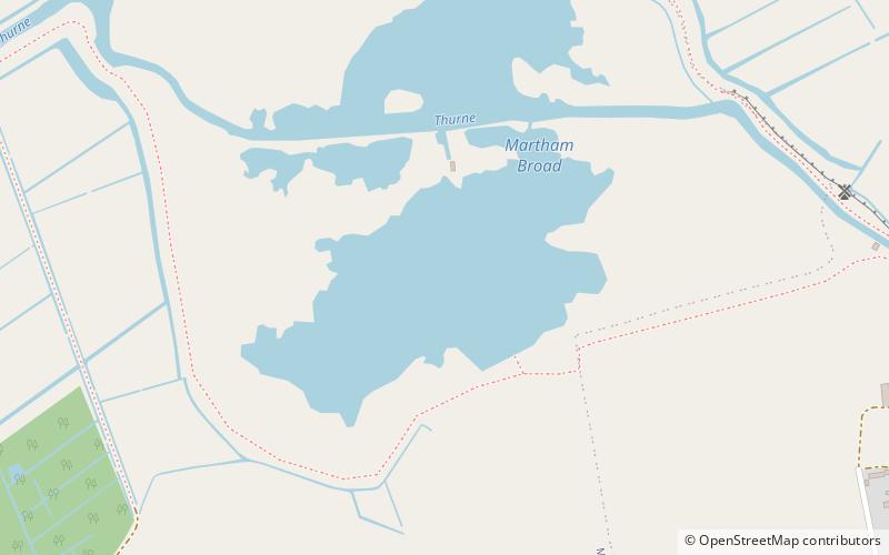 Martham Broad location map