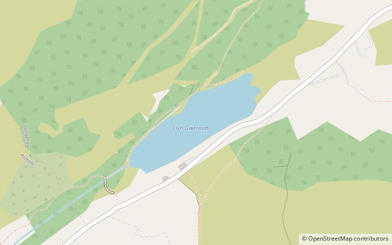 Llyn Gwernan location map