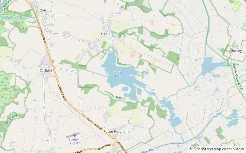 Hickling Broad location map