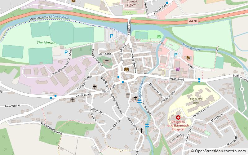 Neuadd Idris location map