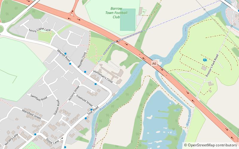 quorn hall barrow upon soar location map