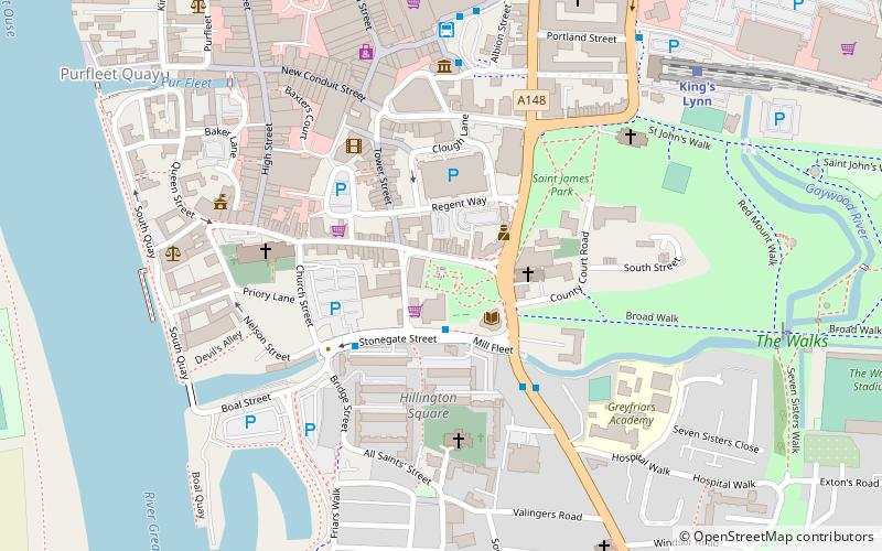 Greyfriars location map