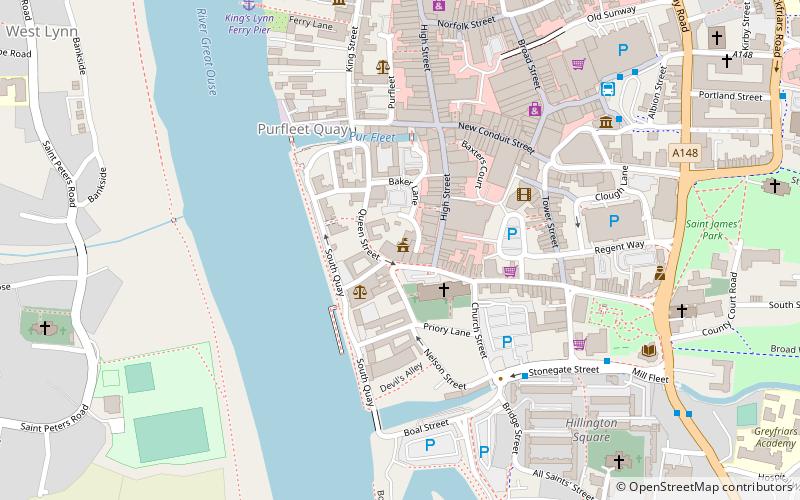 King's Lynn Guildhall location map