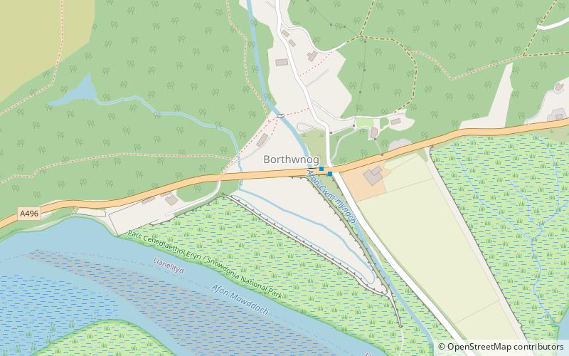 Borthwnog location map