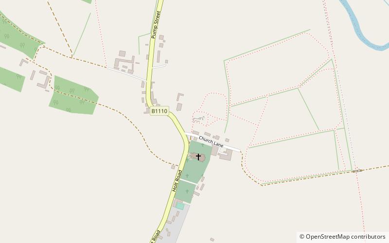 North Elmham Castle location map
