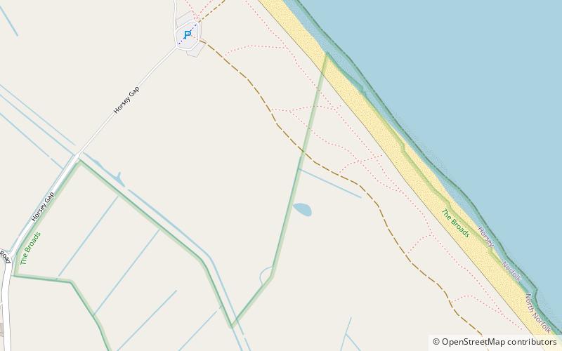 Horsey Dunes location map