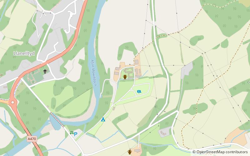 Cymer Abbey location map