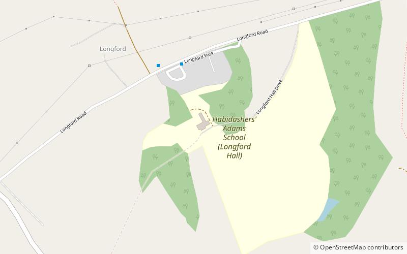 Longford Hall location map