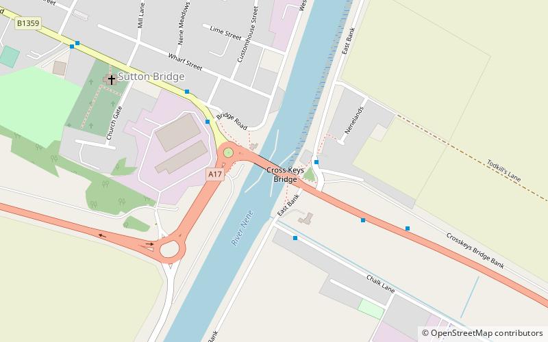 Crosskeys Bridge location map