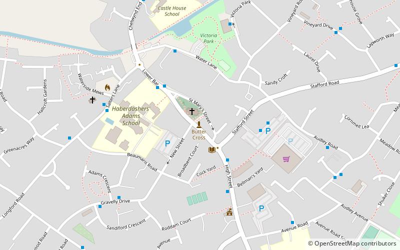 Puleston Cross location map