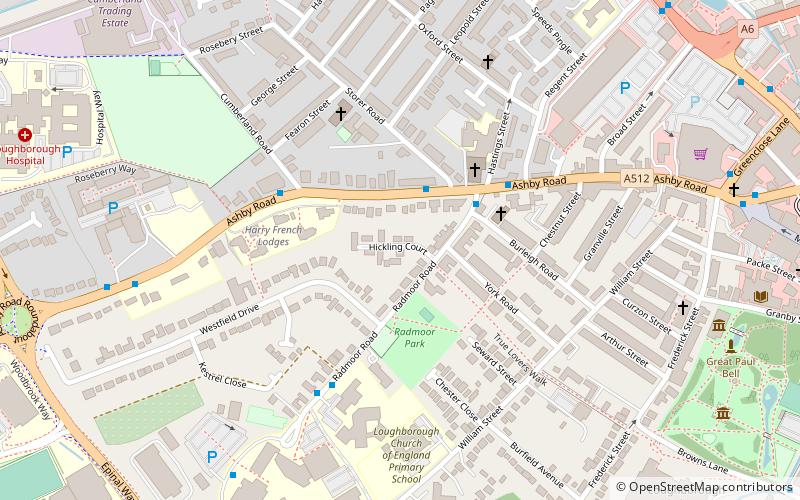 burleigh fields loughborough location map