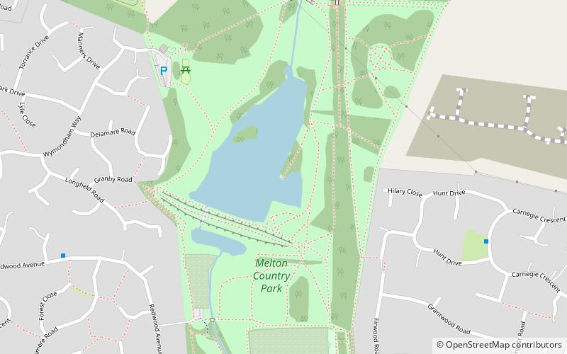 Melton Country Park location map