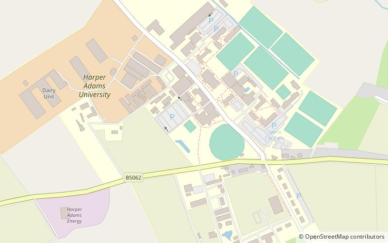 Harper Adams University location map