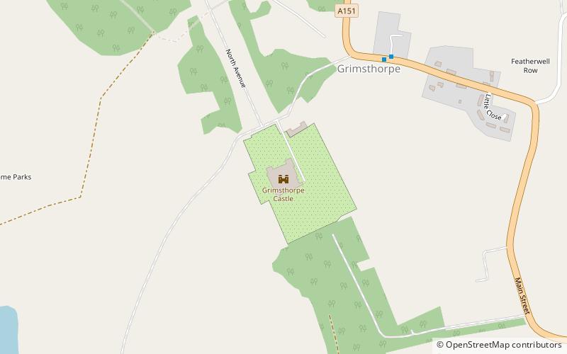 Grimsthorpe Castle location map