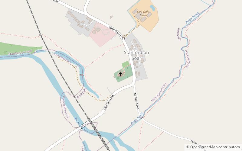 Église Saint-Jean-Baptiste de Stanford on Soar location map