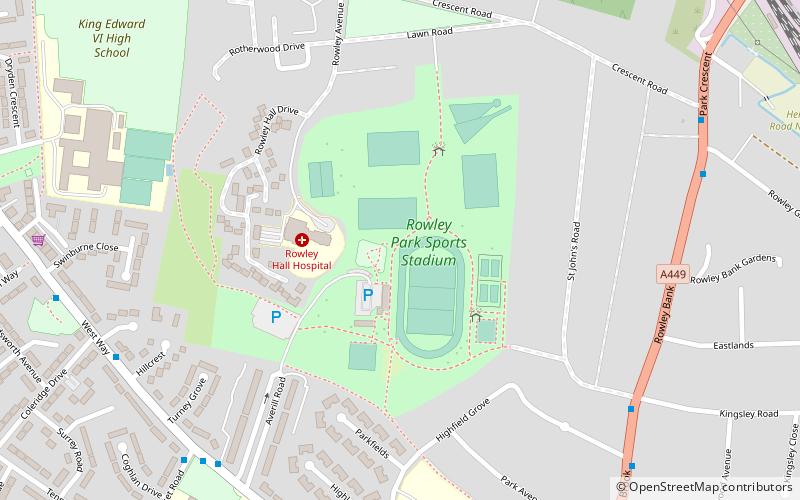 Rowley Park Sports Stadium location map