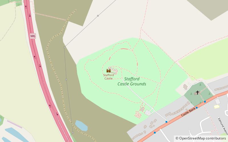 Stafford Castle location map