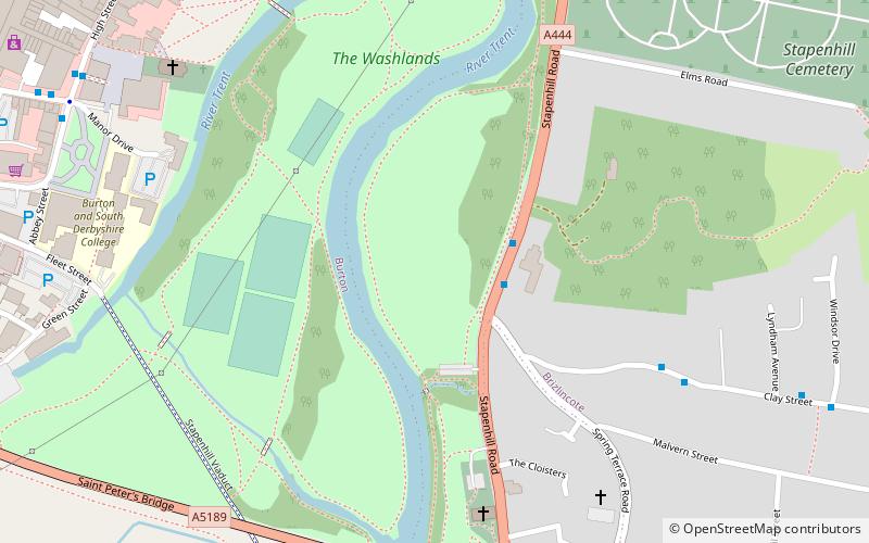 Stapenhill Gardens location map