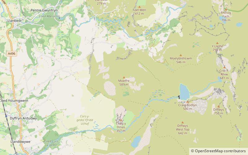 Moelfre Hill location map