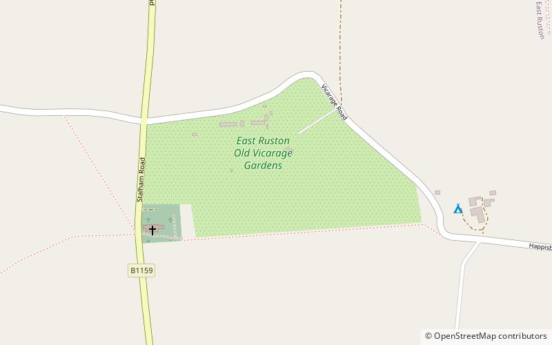 East Ruston Old Vicarage Gardens location map