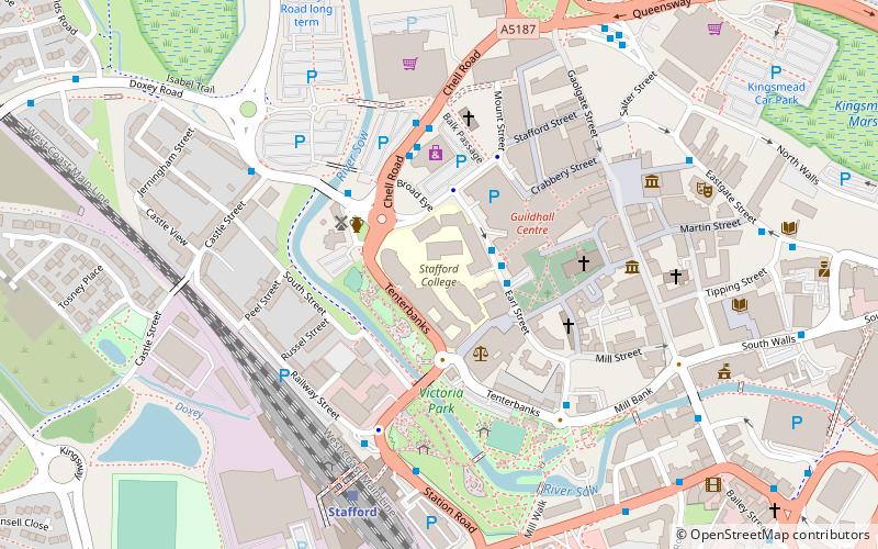 Stafford College location map