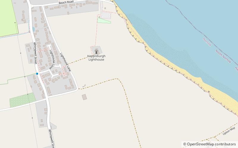 Happisburgh Lighthouse location map