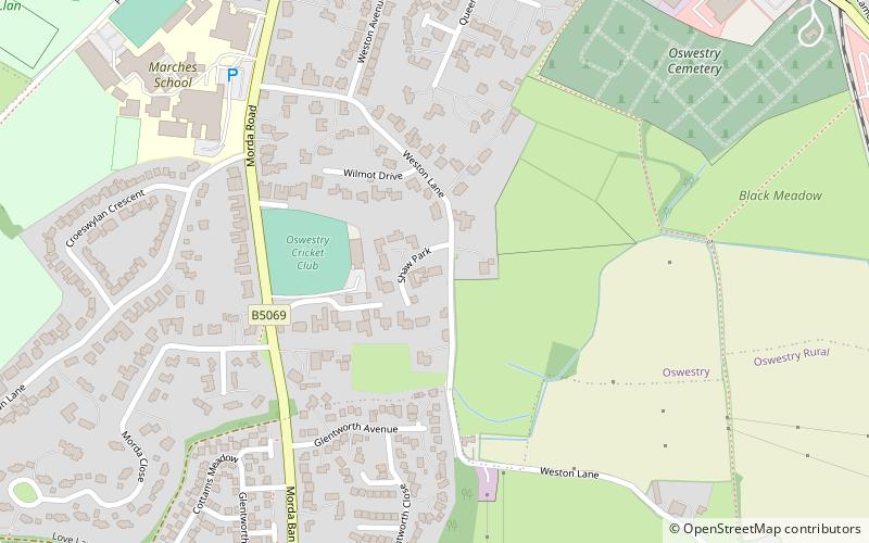 plas wilmot oswestry location map