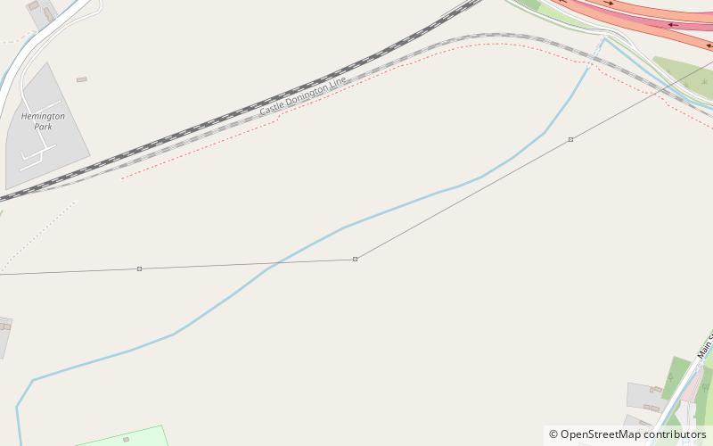 Lockington cum Hemington location map