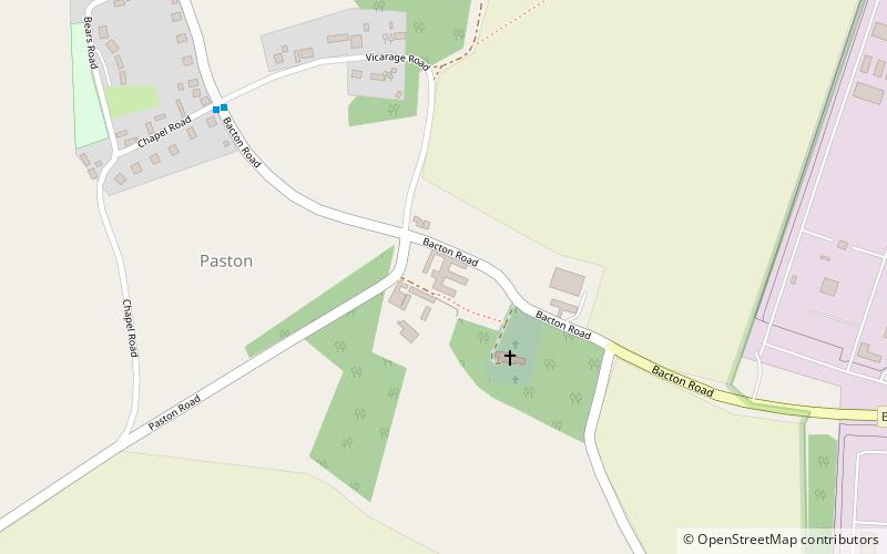 Paston Great Barn location map