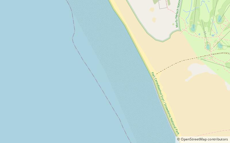 harlech beach location map