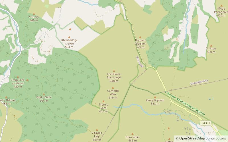 Foel Cwm Sian Llŵyd location map