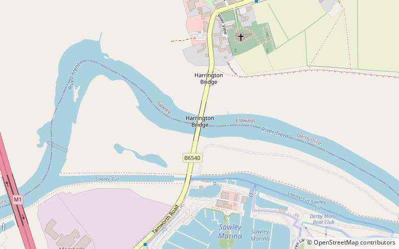 Harrington Bridge location map