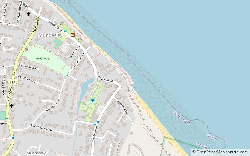 Mundesley Independent Lifeboat/Flood rescue location map