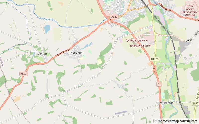 Harlaxton Manor location map