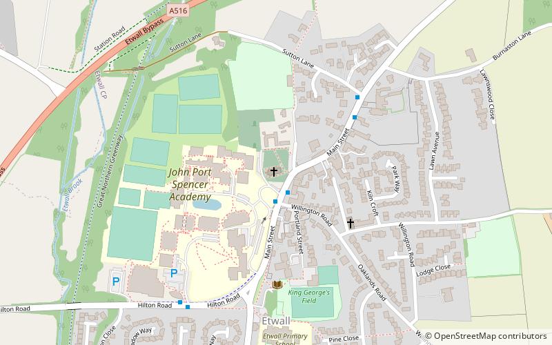 St Helen's Church location map