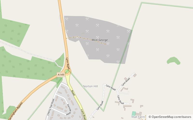 Snettisham Carstone Quarry location map
