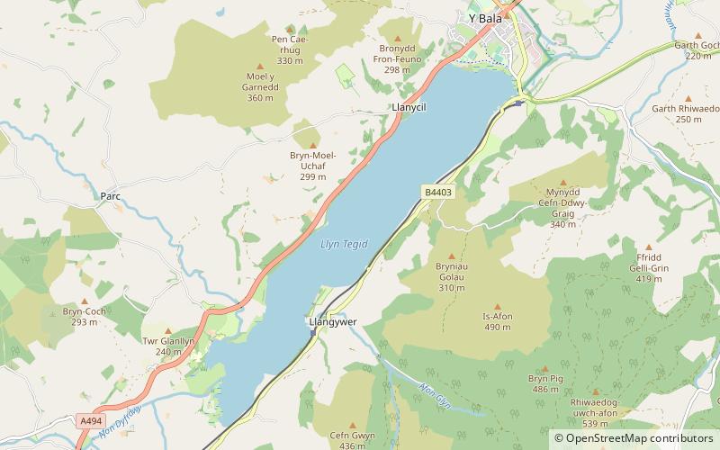 Llyn Tegid location map